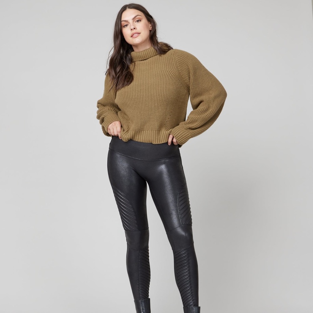 Spanx Moto Faux-Leather Leggings